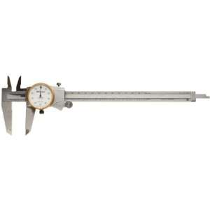 Mitutoyo 505 690 Dial Caliper, 0.1 Per Rev., White Face, 0 8 Range 