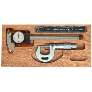 Mitutoyo 64PKA072 Tool Kit, 0 1 Range Ratchet Micrometer, 0 6 Range 