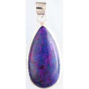  Mohave Purple Turquoise Pendants   Sterling Silver 