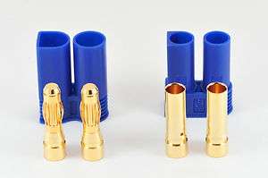 Pair EC5 Bullet Connectors Plugs Male / Female   Losi  