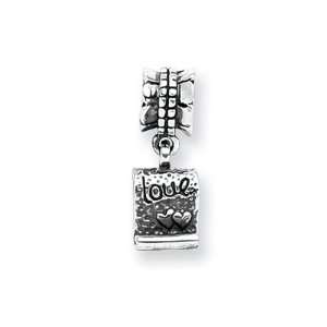 Love Note Dangle Charm in Sterling Silver for 3mm Reflections 