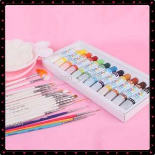   nail art pallete color white pink 100 % brand new 12 high quality
