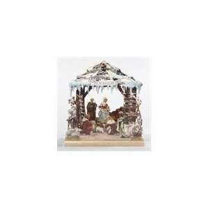  11.5 Wooden Musical Religious Nativity Christmas Table 