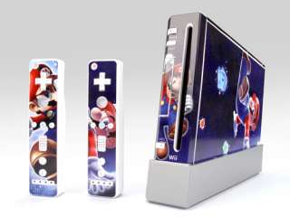 Super Mario Vinyl Sticker Skin for Wii Console &2Remote  