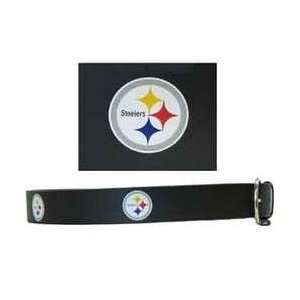    Embossed NFL Leather Belt   Pittsburgh Steelers