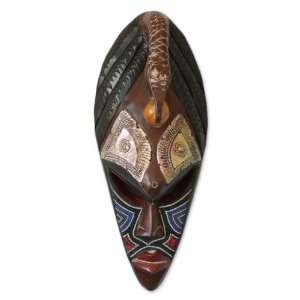  Nigerian wood mask, Harvest Guardian