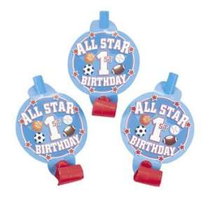   Star 1st Birthday Blowouts   Novelty Toys & Noisemakers Toys & Games