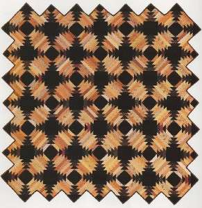   Inspired by a Civil War Era Pineapple Blocks Quilt Pattern  