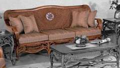 Rattan Bentwood Elizabethan Sofa Couch  