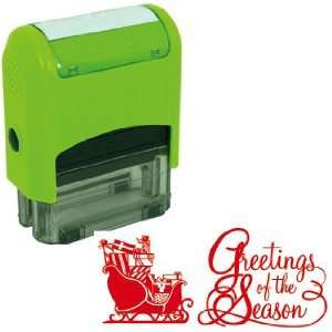   Christmas Rubber Stamp   GREETINGS OF THE SEASON