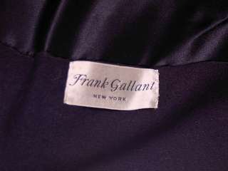 Black Vintage Sack Coat Frank Gallant 1950S Fantastic Bow Back Design 