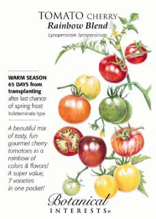Rainbow Blend Cherry Tomato Seeds   250 mg  