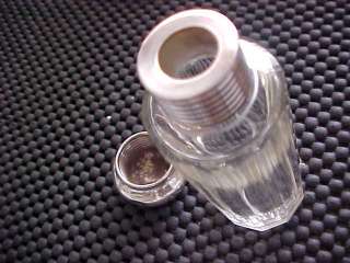   Silver 1950 Scent Perfume Bottle Jar England Vanity Jar  