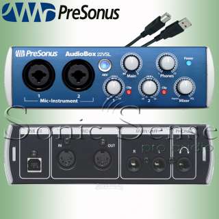 Presonus AudioBox 22VSL USB 2.0 Recording Interface AudioBox22vsl 22 
