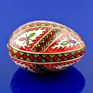   Ukrainian Wooden Easter Egg, Hand Painted Easter Egg