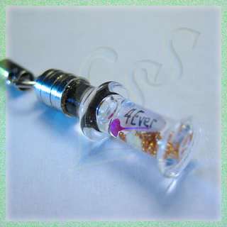 Personalized Name on Rice Jewelry Charm Phone Strap  