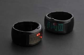 Anno Domini Japanese Style Green LED Watch Black Brace  