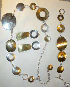 RLM STUDIOS Signature Necklace Earrings Bracelet Set, Top of Line, Now 