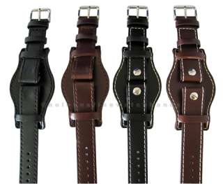   Leather German Military NATO Flieger Open End Watch Band Strap  