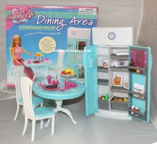 hot item fancy life dollhouse furniture barbie size dining area with 