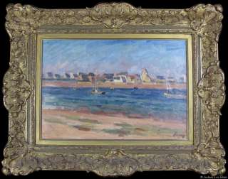   st tropez done by highly listed french artist louis alphonse abel