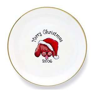  Merry Christmas Dog Plate Baby