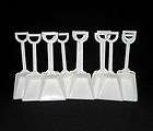 500 WHITE TOY PLASTIC SHOVELS SAND BEACH SHOVELS MADE IN AMERICA MFG 