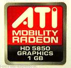 ati mobility radeon hd5850 graphics 1gb sticker 16 x 16