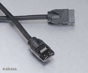 Akasa Round SATA 3 Cable 6Gb/s Black 100cm  