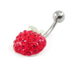  Body piercing Pomme Cristal red. Jewelry