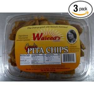 Waleeds Pita Chip   Garlic, 16 Ounce Grocery & Gourmet Food