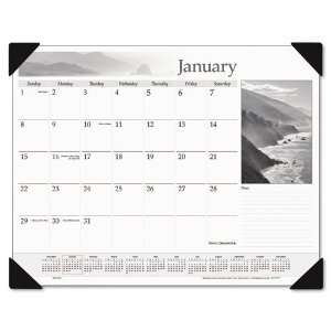  Organizer  Black & White Photographic Monthly Desk Pad Calendar 