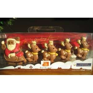 Christmas Santa & Reindeer Belgian Milk Chocolate Gift (5 Pcs   8.18 
