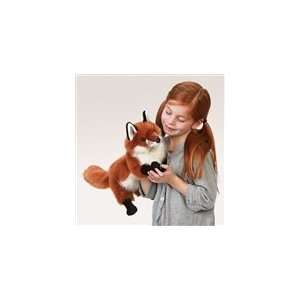  Stuffed Red Fox Puppet With Full Body By Folkmanis Puppets 