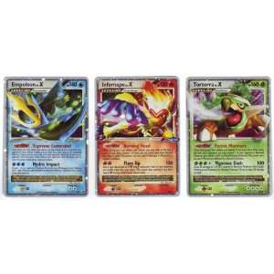  Pokemon Dp09 Torterra, Dp10 Infernape, Dp11 Empoleon 3 