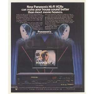 1986 Poltergeist II Panasonic Hi Fi VCR Print Ad (Memorabilia) (51234)