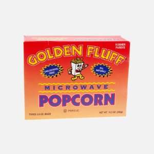 Microwave Popcorn Regular Case of 12 x 3 x 3.5 oz by Golden Fluff 
