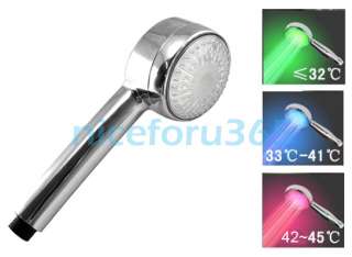 Color Romantic LED Shower Head Lights Water Bathroom  