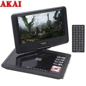 Akai   Region Free 9 Portable DVD Player with DIVX/USB/LCD TV Screen 