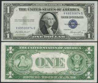 Bank Note $1 Silver Certificate 1935E F#1457 Ch Unc  