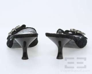 Giuseppe Zanotti Design Black Jeweled Heels Size 39.5 New  
