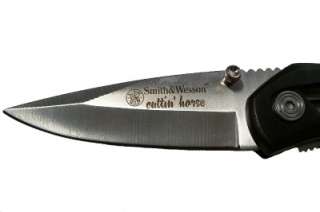 NEW Smith and Wesson Cuttin Horse Folding Pocket Hunting Camping Knife 
