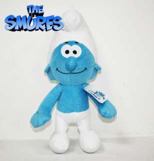 3D Movie THE SMURFS (2011) Brainy Smurf Plush Toy 13 14 inches Limited 