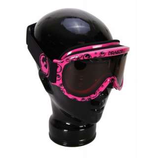 Dragon D1.XT Snowboard Goggles Pink Icon Logo/Jet Lens  