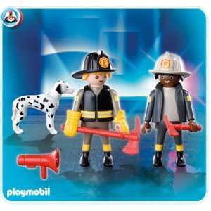  5942 PLAYMOBIL Blister Firemen and Dog Toys & Games