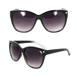   Sunglasses 4154BKPB Black and White 2tone Frame Purple Black Lenses