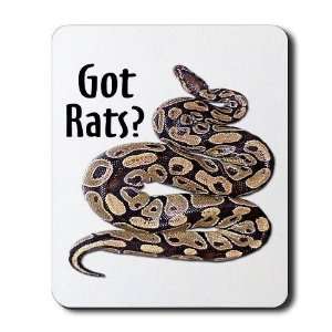 Snake Python Got Rats Pets Mousepad by 