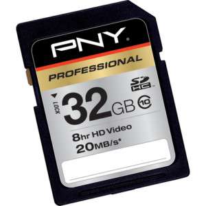 PNY 32G class 10 SD card for Sony HDR CX150 camcorder  