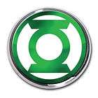 Green Lantern DC Comic Logo Seal Emblem 2 lot set Real Metal Chrome 