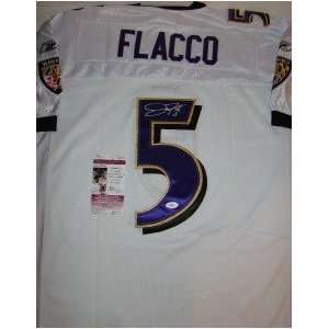    NEW Joe Flacco SIGNED RBK Ravens Jersey JSA 